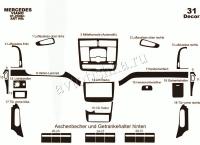 Mercedes-Benz Viano (w639) 2003-2014 декоративные накладки (отделка салона) под дерево, карбон, алюминий