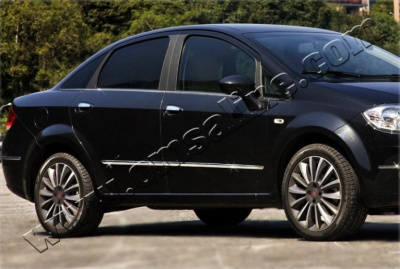 Fiat Linea (06–) Молдинг дверной, нерж., 4 части