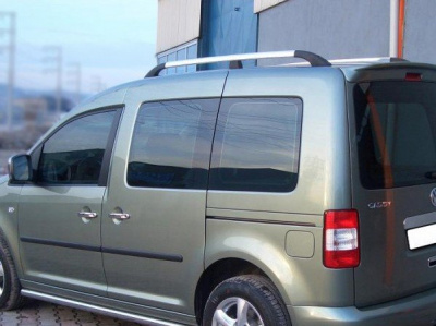 Volkswagen Caddy (2004-) рейлинги с алюминиевыми ножками