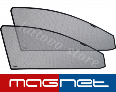 Peugeot 4008 (2012-н.в.) комплект бескрепёжныx защитных экранов Chiko magnet, передние боковые (Стандарт)